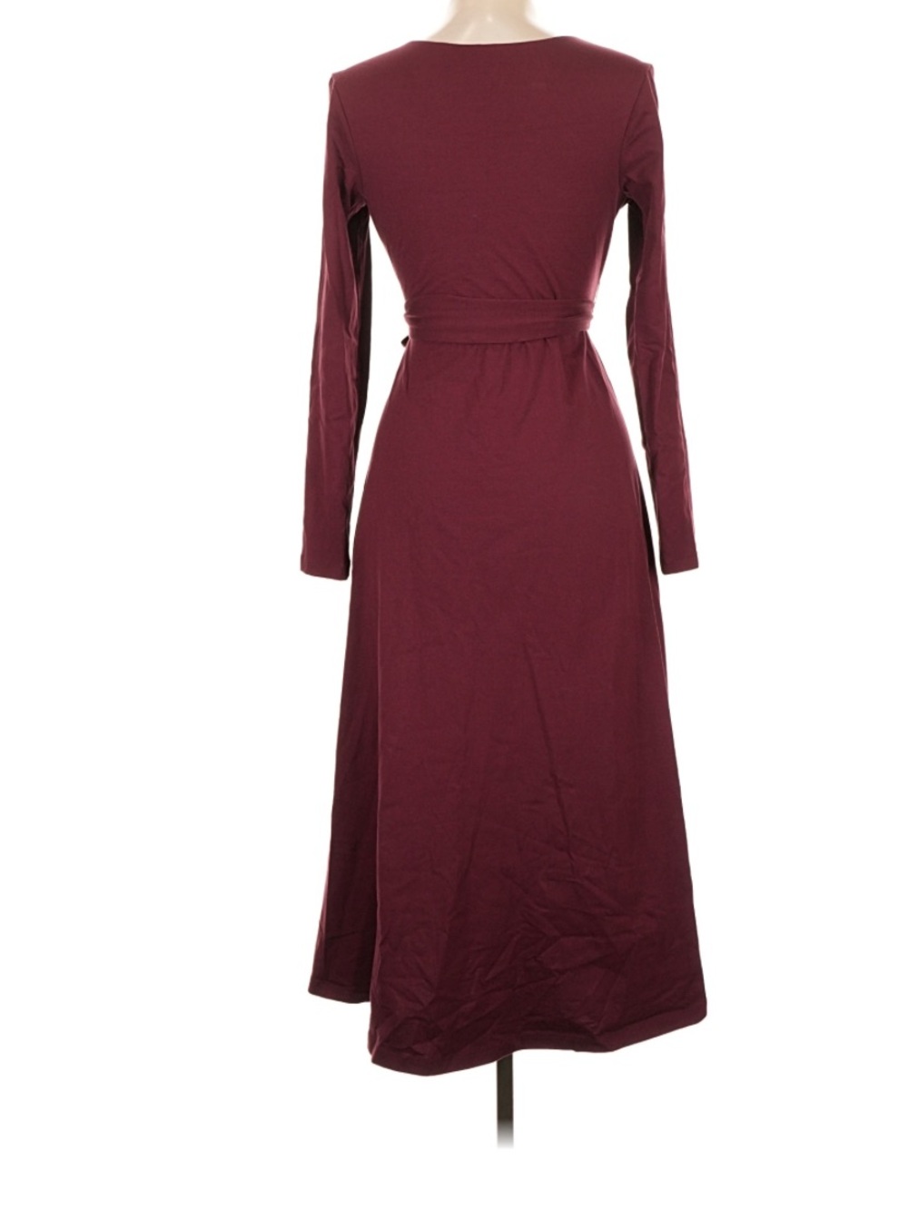 Pact Fit And Flare Wrap Midi Dress Ruby Heather L - Picture 6 of 9